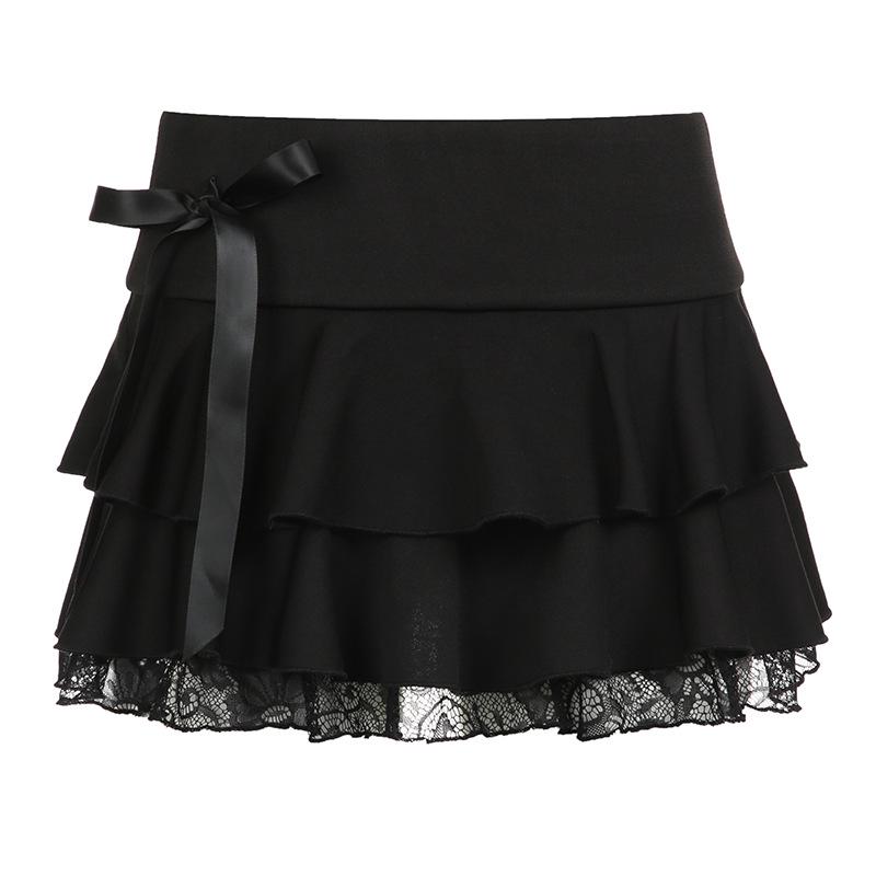 Мини-юбка А-силуэта с низкой посадкой и кружевным бантом Dark Desire Large чёрный
Мини-юбка А-силуэта с низкой посадкой и кружевным бантом Dark Desire Large чёрный