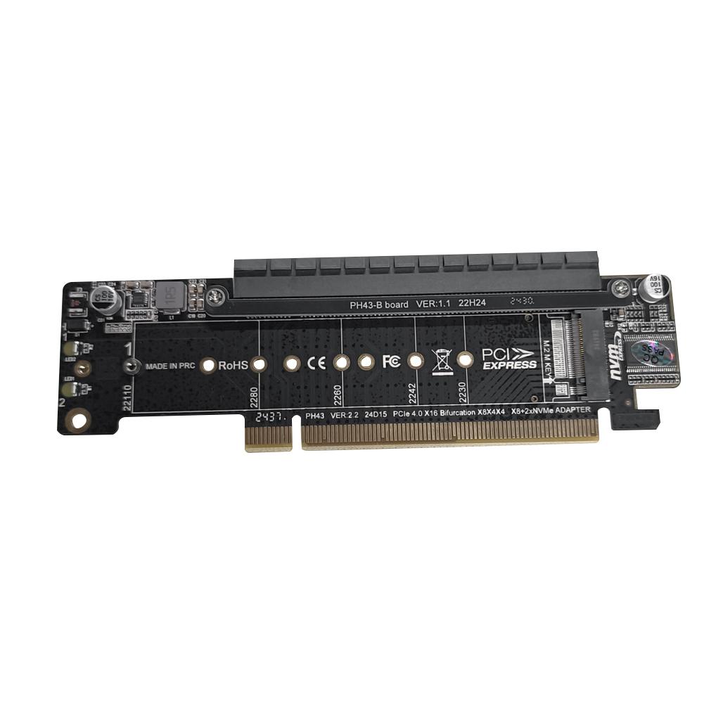 PCIe X16 To X8+X4+X4 M.2 PCIE Adapter PCIE4.0 Adapter Card Expansion Card M.2 NVMEx2 Input Ports Support 2280/2260/2242/2230 SSD чорний
PCIe X16 To X8+X4+X4 M.2 PCIE Adapter PCIE4.0 Adapter Card Expansion Card M.2 NVMEx2 Input Ports Support 2280/2260/2242/2230 SSD чорний