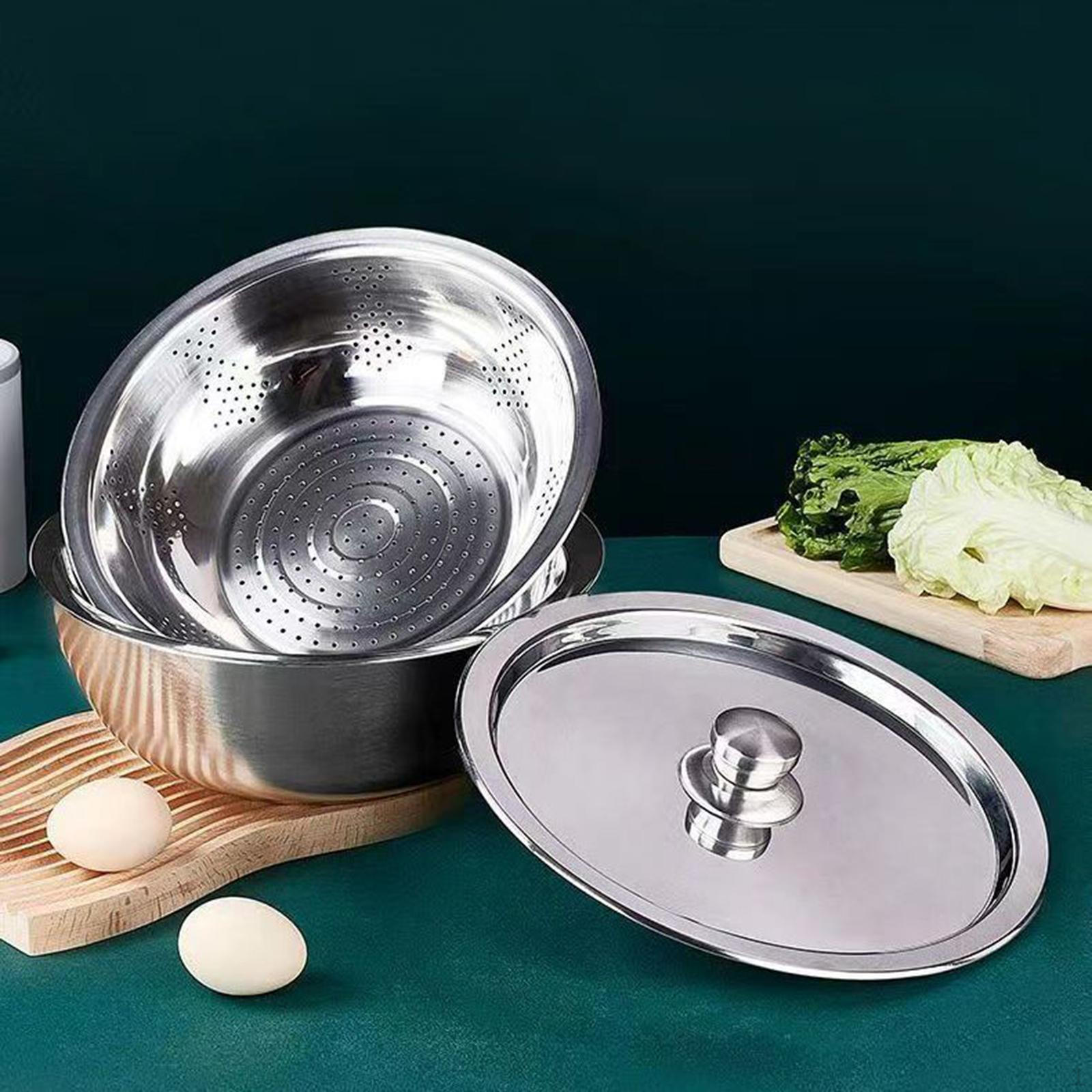 Дуршлаг и миска Контейнер для хранения продуктов с крышкой Съемный для салата, фасоли 26cm
Дуршлаг и миска Контейнер для хранения продуктов с крышкой Съемный для салата, фасоли 26cm