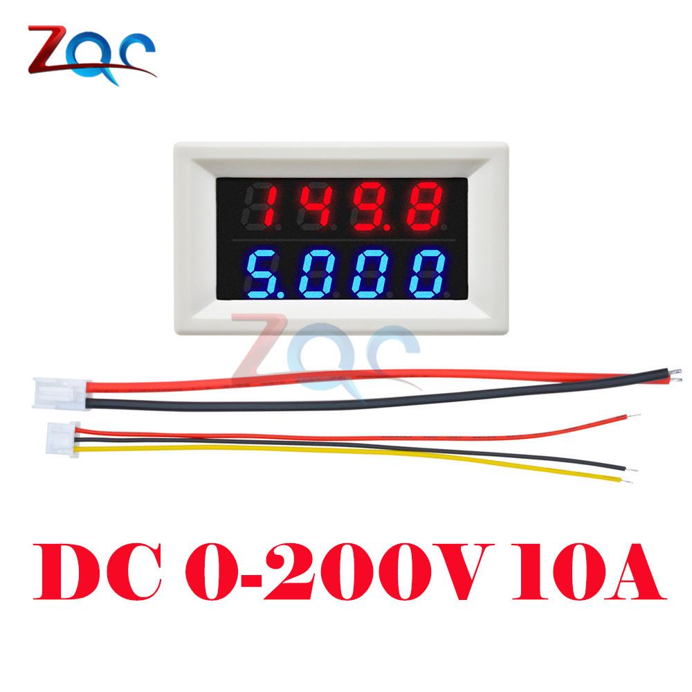 Mini DC 4 Bits Dual Digital Voltmeter Ammeter DC 200V 10A Voltage Current Volt Amp Monitor Meter Detector Power Supply Tester
Mini DC 4 Bits Dual Digital Voltmeter Ammeter DC 200V 10A Voltage Current Volt Amp Monitor Meter Detector Power Supply Tester