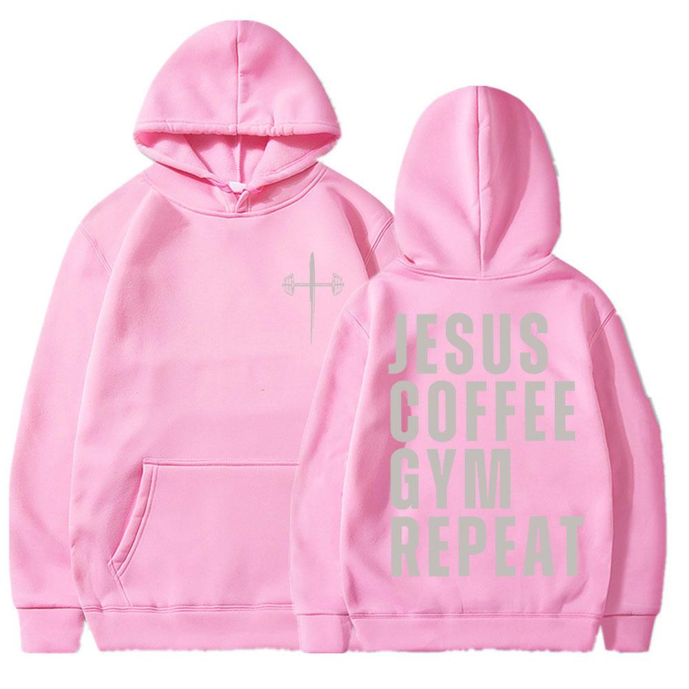 Jesus Coffee Gym Repeat Christian Hoodies Men Women Fashion Vintage Harajuku Hoody Sweatshirt Loose Fleece Pullover 3XL
Jesus Coffee Gym Repeat Christian Hoodies Men Women Fashion Vintage Harajuku Hoody Sweatshirt Loose Fleece Pullover 3XL