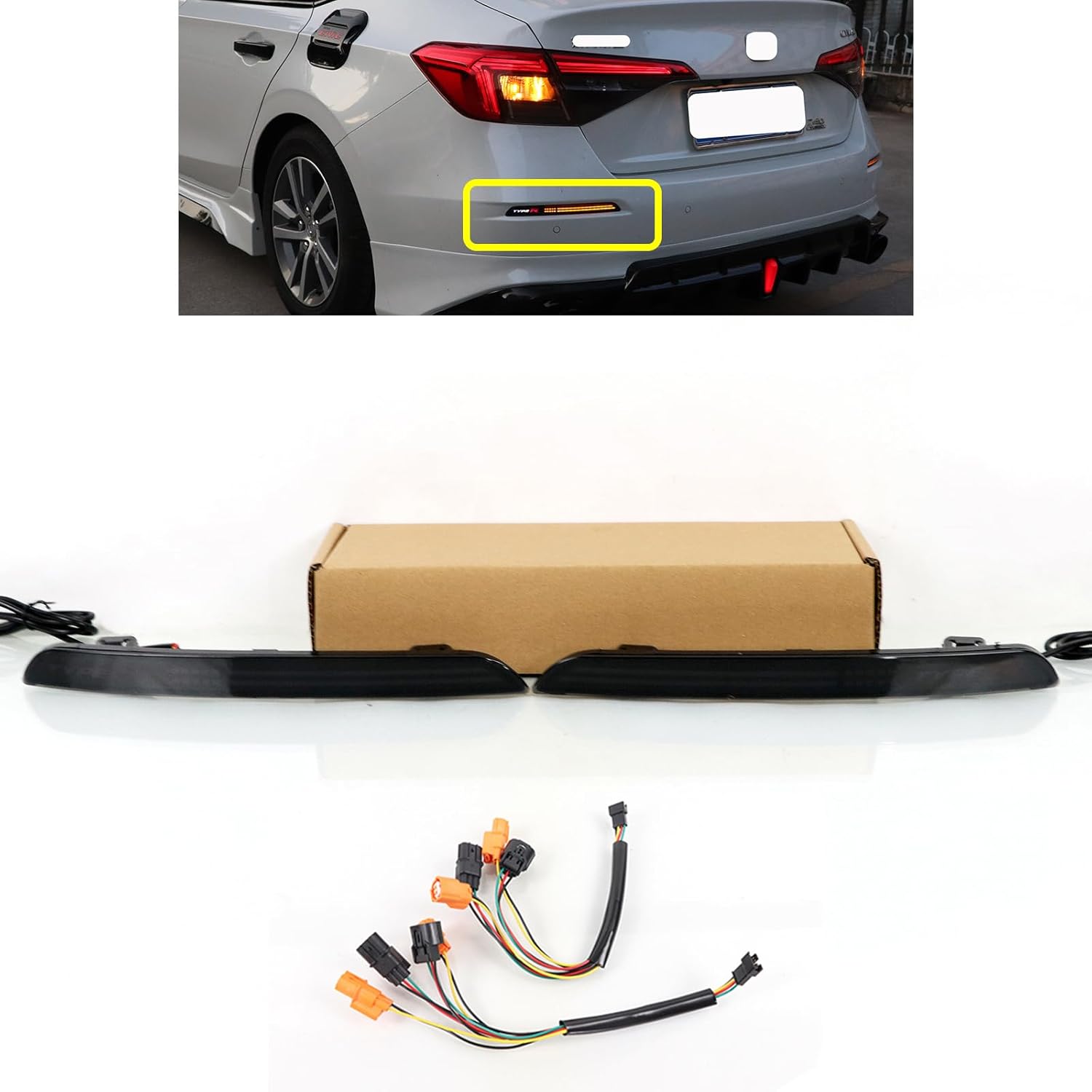 LED Rear Bumper Reflector Tail Lights Compatible with Honda Civic 11th 2021 2022 2023 Turn Signal Flashing Rear Brake Driving Fog Lamps Led Tail 21-23 Tail Lights
LED Rear Bumper Reflector Tail Lights Compatible with Honda Civic 11th 2021 2022 2023 Turn Signal Flashing Rear Brake Driving Fog Lamps Led Tail 21-23 Tail Lights