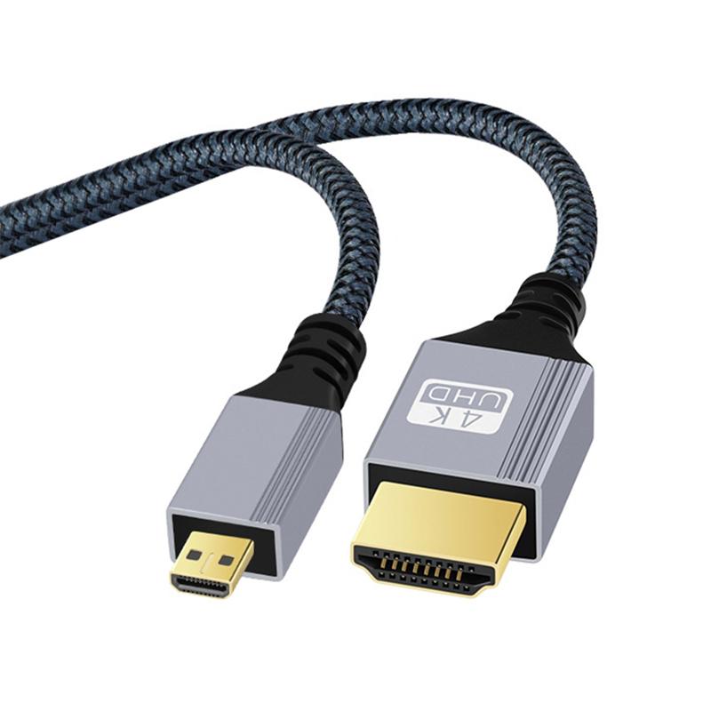 2m HD Video Transmission HDMI to Micro HDMI Cable 4K Gold-Plated HD Connection Cord As Shown A
2m HD Video Transmission HDMI to Micro HDMI Cable 4K Gold-Plated HD Connection Cord As Shown A