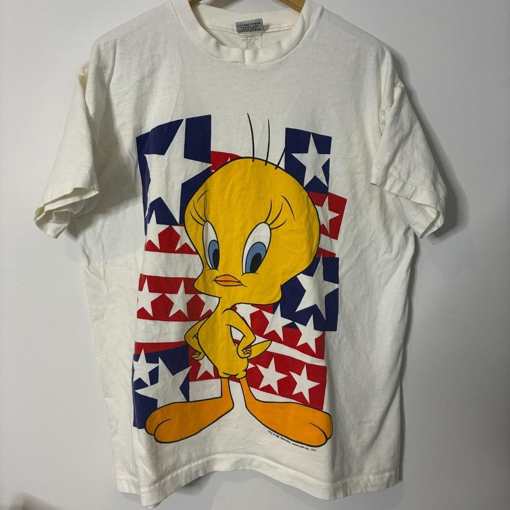 Vintage Looney Tunes Tweety Bird Shirt 2XL XXL 1995 American Flag Made In USA Unisex T-Shirt XXXL
Vintage Looney Tunes Tweety Bird Shirt 2XL XXL 1995 American Flag Made In USA Unisex T-Shirt XXXL