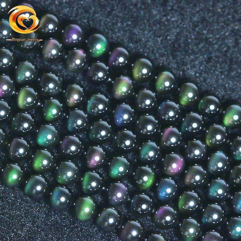 Handmade Natural Obsidian Beads: Long Chain with Rainbow, Purple, Green, and Pure Black Eye Round Loose Beads 6mm
Handmade Natural Obsidian Beads: Long Chain with Rainbow, Purple, Green, and Pure Black Eye Round Loose Beads 6mm