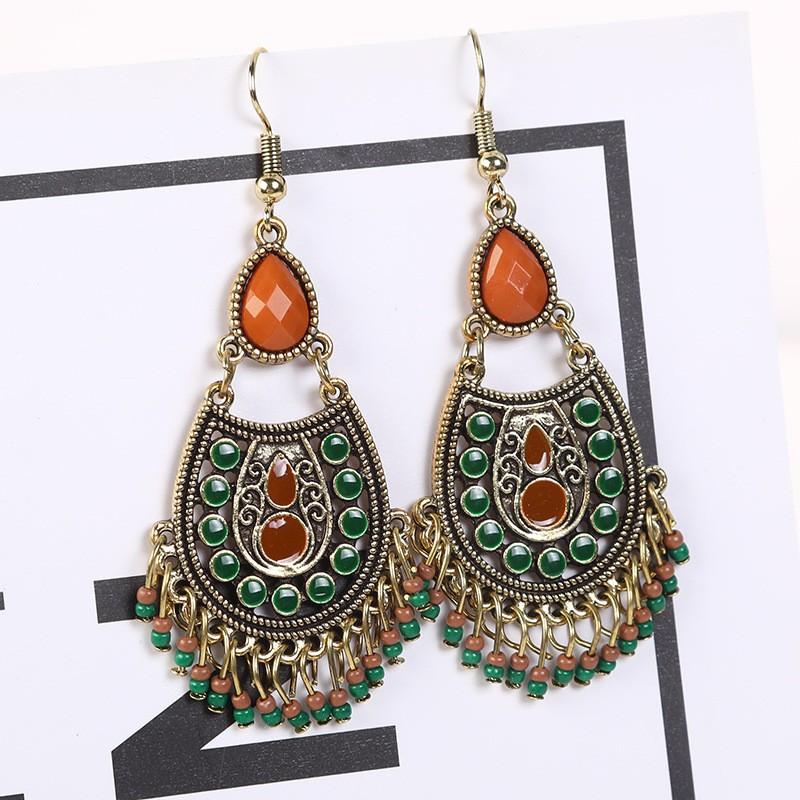 New Chinese Retro Ethnic Tassel Earrings Long Drip Oil Temperament Pendant Jewelry Festival Gift For Women
New Chinese Retro Ethnic Tassel Earrings Long Drip Oil Temperament Pendant Jewelry Festival Gift For Women