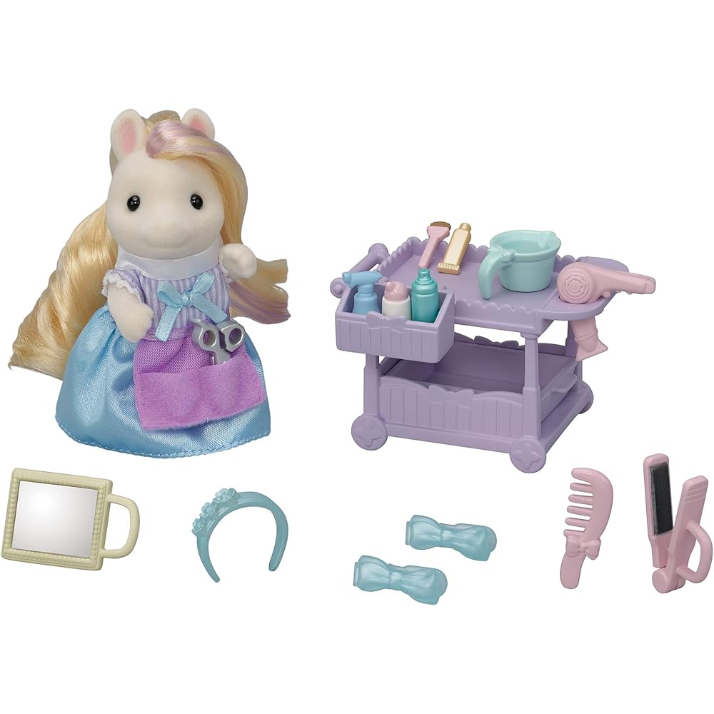 Sylvanian Families Hair Salon Pony Hairdresser Set Toy for Dollhouse 3 Years and Up
Sylvanian Families Hair Salon Pony Hairdresser Set Toy for Dollhouse 3 Years and Up
