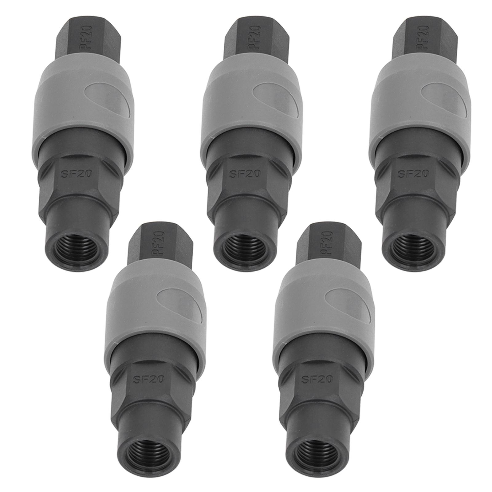 5 Sets Pneumatic Fitting Air Coupler Quick Connector Type C Self Locking Female Thread(SF+PF20 )
5 Sets Pneumatic Fitting Air Coupler Quick Connector Type C Self Locking Female Thread(SF+PF20 )