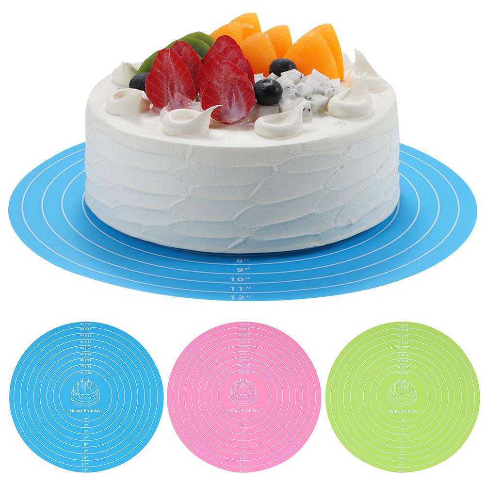 Dough Fondant Non-stick Rolling Mat Silicone Baking Mat 12inch Cake Turntable Pad with Size Scale рожевий
Dough Fondant Non-stick Rolling Mat Silicone Baking Mat 12inch Cake Turntable Pad with Size Scale рожевий