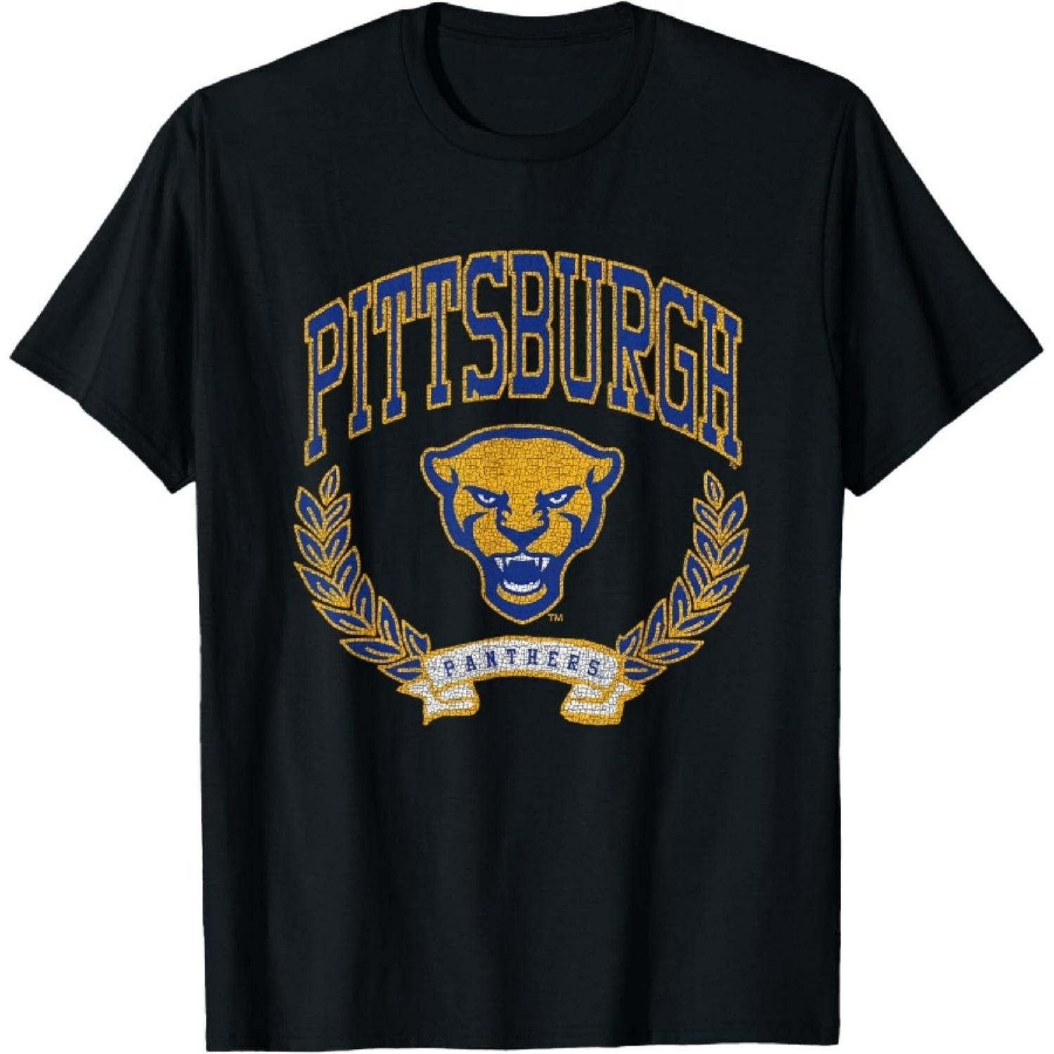 Unisex Adults Black Small Classic Fit Short Sleeve Crew Neck Pitt Panthers Vintage T-Shirt XXXXXL чорний
Unisex Adults Black Small Classic Fit Short Sleeve Crew Neck Pitt Panthers Vintage T-Shirt XXXXXL чорний