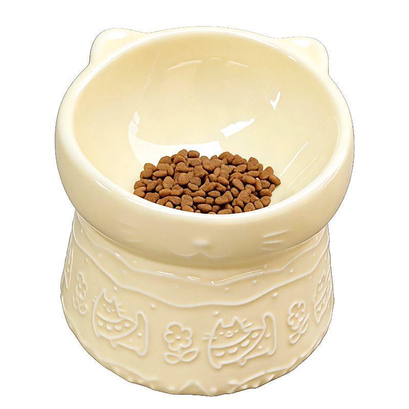 Ergonomic Ceramic Cat Bowl with Slanted Opening and Anti-Black Chin Rest
Ergonomic Ceramic Cat Bowl with Slanted Opening and Anti-Black Chin Rest