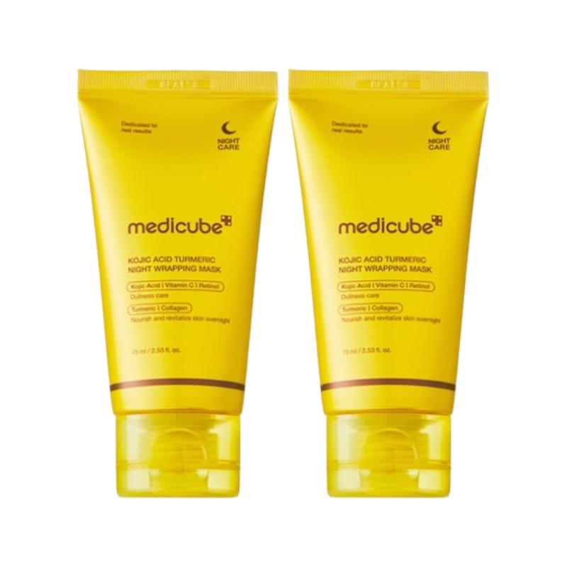 Medicube Kojic Acid Turmeric Night Wrapping Mask 2.0 75ml x 2ea – Overnight Moisture Mask,Hydrating K-Beauty Skincare 75ml 2ea
Medicube Kojic Acid Turmeric Night Wrapping Mask 2.0 75ml x 2ea – Overnight Moisture Mask,Hydrating K-Beauty Skincare 75ml 2ea