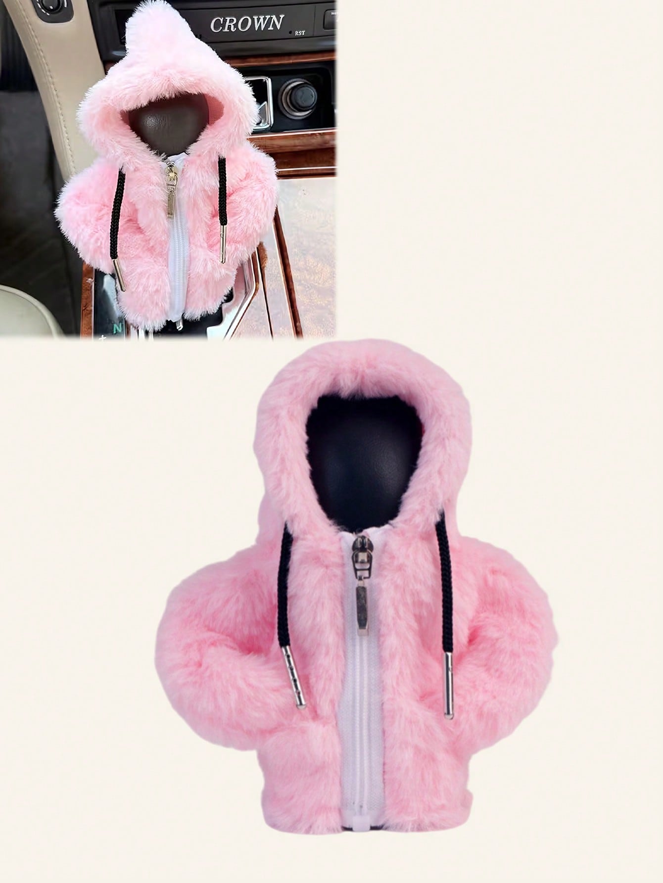 1Pc Fuzzy Car Gear Shift Cover - Hoodie-Style Velvet Shift Knob Sleeve, Universal for Manual & Automatic Transmissions рожевий
1Pc Fuzzy Car Gear Shift Cover - Hoodie-Style Velvet Shift Knob Sleeve, Universal for Manual & Automatic Transmissions рожевий
