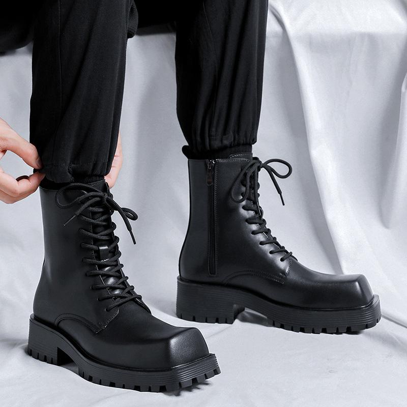 men luxury fashion plaform motorcycle boots square toe shoes high top cowboy knight boot lace-up genuine leather long botas mans 280 чорний
men luxury fashion plaform motorcycle boots square toe shoes high top cowboy knight boot lace-up genuine leather long botas mans 280 чорний