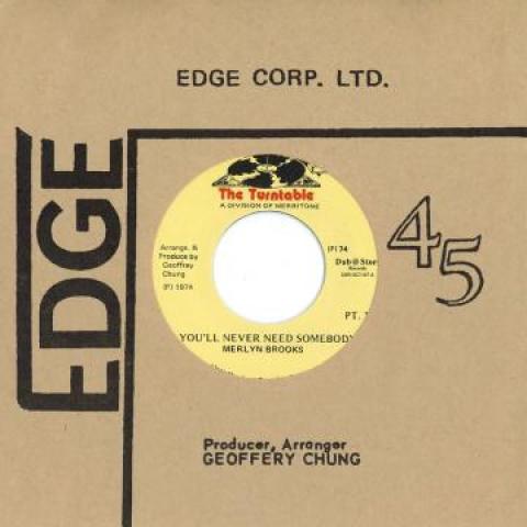 7inch Record MERLYN BROOKS Youll Never Need Somebody Youll DSRGC707 TurntableDub S 1974 Japan Reggae Ska Dub
7inch Record MERLYN BROOKS Youll Never Need Somebody Youll DSRGC707 TurntableDub S 1974 Japan Reggae Ska Dub