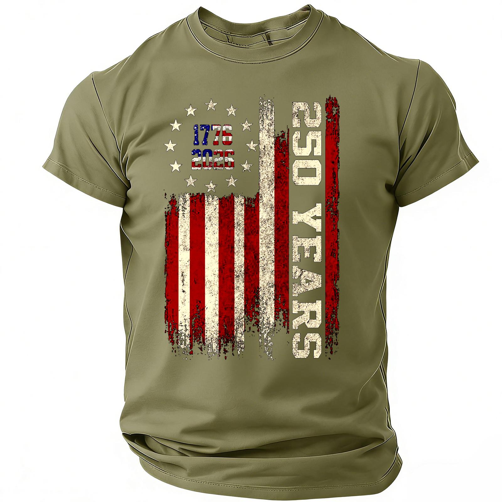 Men’s Short Sleeve Crew Neck T Shirt with 250 Years Print and Distressed Flag Graphic Casual Fit Soft Material L армия зеленый
Men’s Short Sleeve Crew Neck T Shirt with 250 Years Print and Distressed Flag Graphic Casual Fit Soft Material L армия зеленый