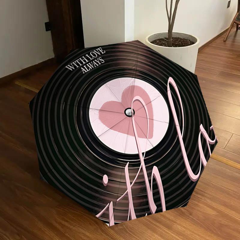 With Love Always Vinyl Record Design Automatic Opening Folding Umbrella with Pink Heart -, Travelers, Everyday Use - Perfect Gift for Specia
With Love Always Vinyl Record Design Automatic Opening Folding Umbrella with Pink Heart -, Travelers, Everyday Use - Perfect Gift for Specia
