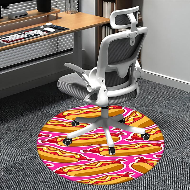 Hot Dog Pattern,Pink Background Chair mat Round Rug Office carpet, Non slip, Suitable for Living Rooms, Bedrooms Decor.1205608a 80cm by 80cm
Hot Dog Pattern,Pink Background Chair mat Round Rug Office carpet, Non slip, Suitable for Living Rooms, Bedrooms Decor.1205608a 80cm by 80cm