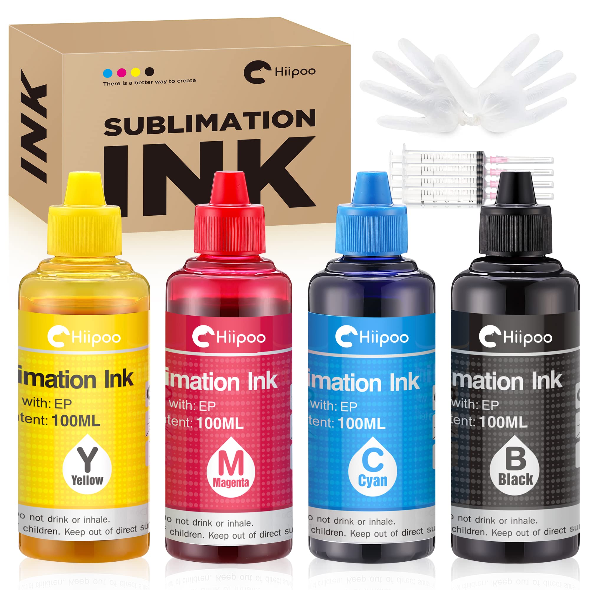 Hiipoo Sublimation Ink Refill Bottle C88 WF7710 ET2720 ET15000 ET2760 ET2750 ET4700 Inkjet Printer Compatible Heat Pressure Transfer Mug Plate Cushion
Hiipoo Sublimation Ink Refill Bottle C88 WF7710 ET2720 ET15000 ET2760 ET2750 ET4700 Inkjet Printer Compatible Heat Pressure Transfer Mug Plate Cushion