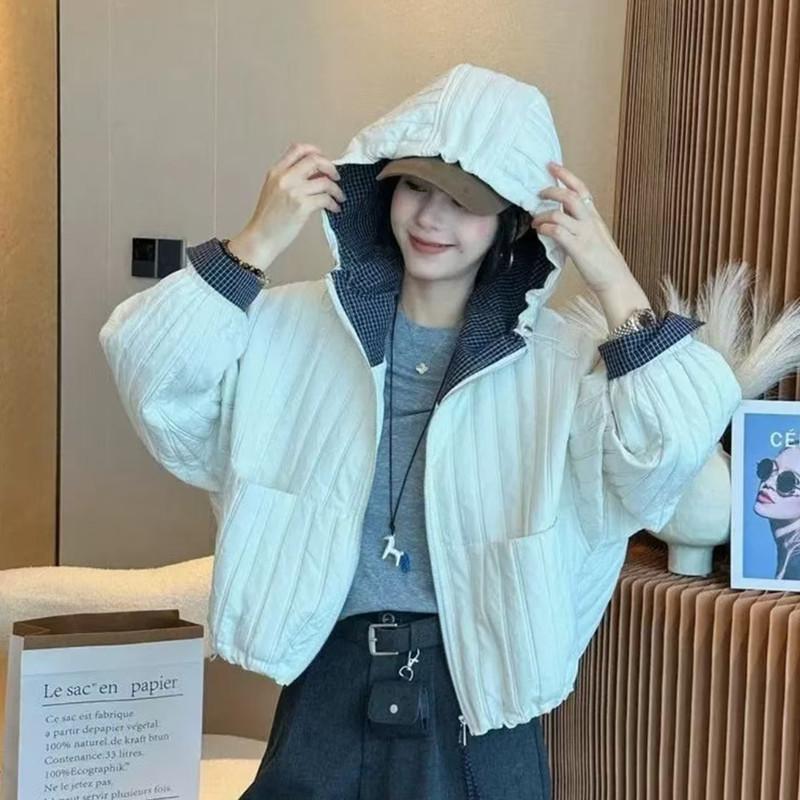 Women s Hooded Lightweight Padded Cotton Jacket - Casual, Warm, Short Coat for Autumn/Winter 2025 S (Recommended 85-100 jin)
Women s Hooded Lightweight Padded Cotton Jacket - Casual, Warm, Short Coat for Autumn/Winter 2025 S (Recommended 85-100 jin)