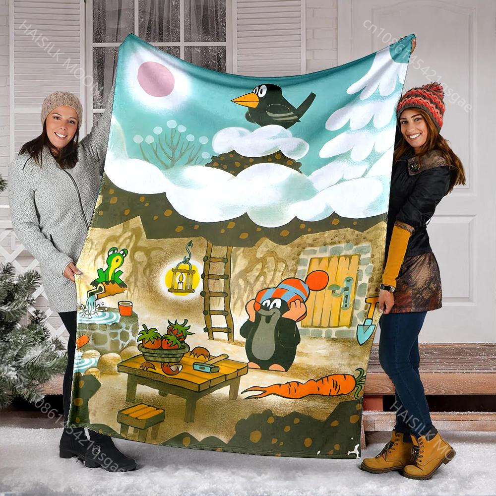 Classic Cartoon Little Mole Print Blanket Warm Soft and Comfortable Home Travel Blanket Sofa Bedding Camping RV Blanket for Gift 75x100cm
Classic Cartoon Little Mole Print Blanket Warm Soft and Comfortable Home Travel Blanket Sofa Bedding Camping RV Blanket for Gift 75x100cm