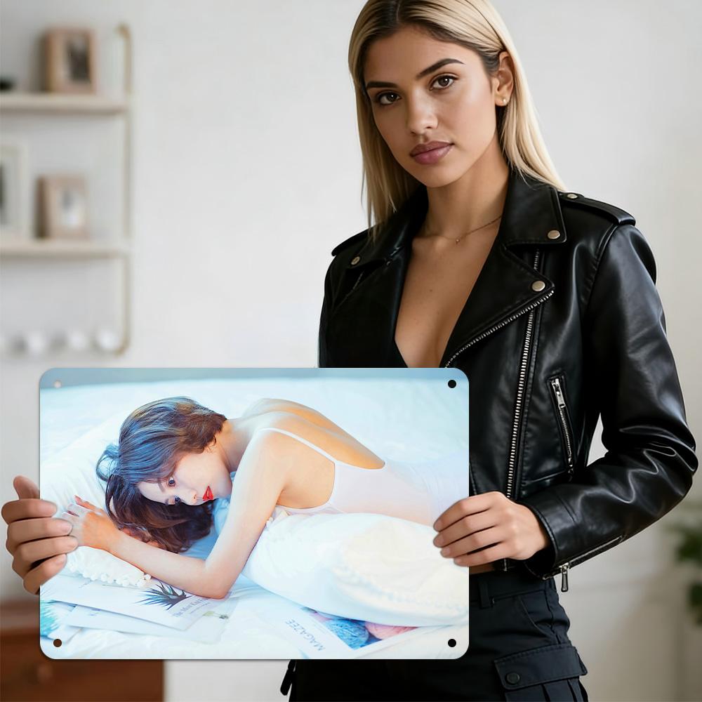 HD Metal Tin Sign Tropical Pool Portrait of Woman in White Bikini Lying by Turquoise Water Relaxing Summer Vacation Art Wall Dec 20x30cm(7.8x11.8inch)
HD Metal Tin Sign Tropical Pool Portrait of Woman in White Bikini Lying by Turquoise Water Relaxing Summer Vacation Art Wall Dec 20x30cm(7.8x11.8inch)
