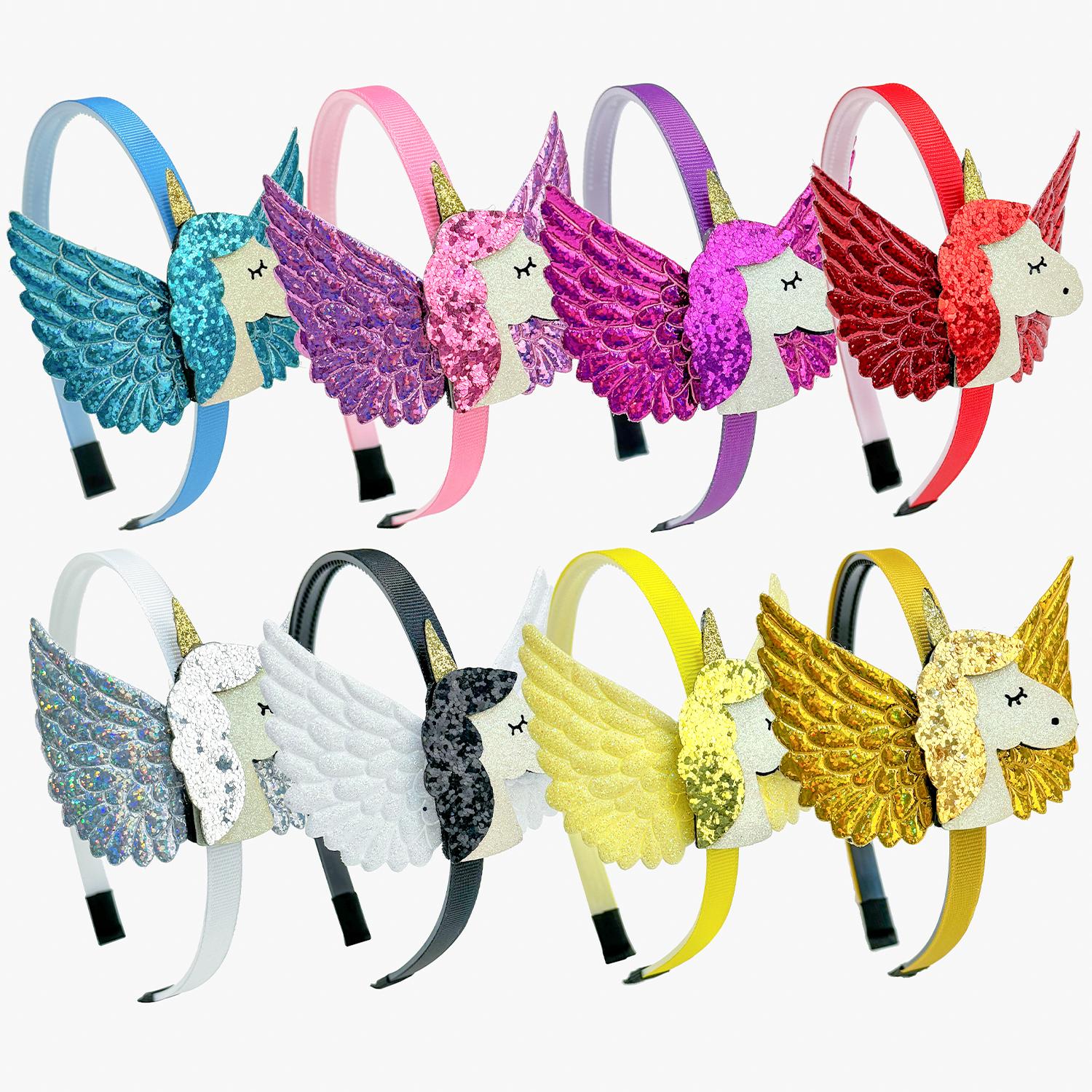 Fashion Unicorn Headbands for Girls Cute Wing Sequin Unicorn Hairbands Kids Hairhoops Children Kids Girls Party Hair Accessories
Fashion Unicorn Headbands for Girls Cute Wing Sequin Unicorn Hairbands Kids Hairhoops Children Kids Girls Party Hair Accessories