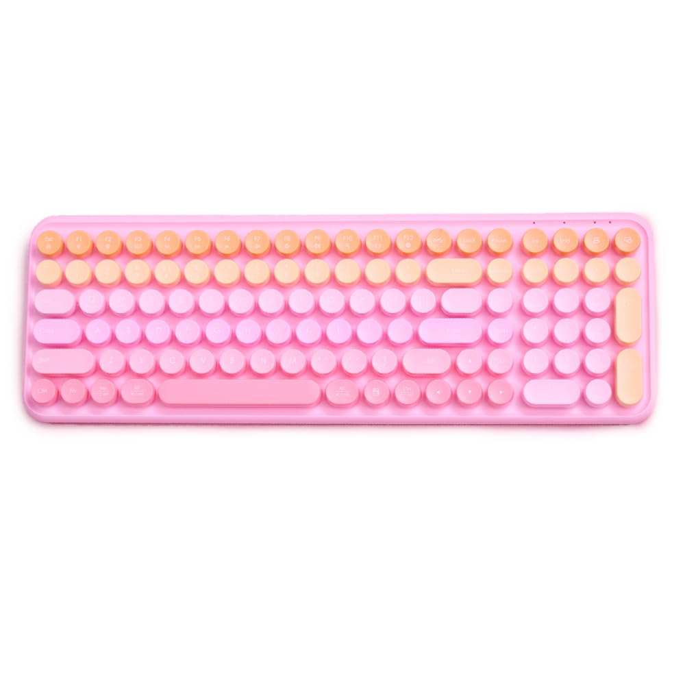 Wireless with numeric gradient USB quiet operation keyboard, full-size keypad, design, connection, (pink) рожевий
Wireless with numeric gradient USB quiet operation keyboard, full-size keypad, design, connection, (pink) рожевий