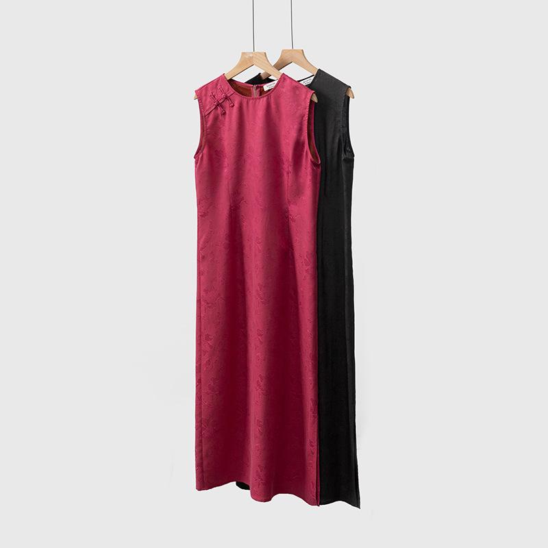 Women s Sleeveless Xiangyunsha Silk Cheongsam Dress: 100% Mulberry Silk, Chinese Style, Perfect for Summer L
Women s Sleeveless Xiangyunsha Silk Cheongsam Dress: 100% Mulberry Silk, Chinese Style, Perfect for Summer L