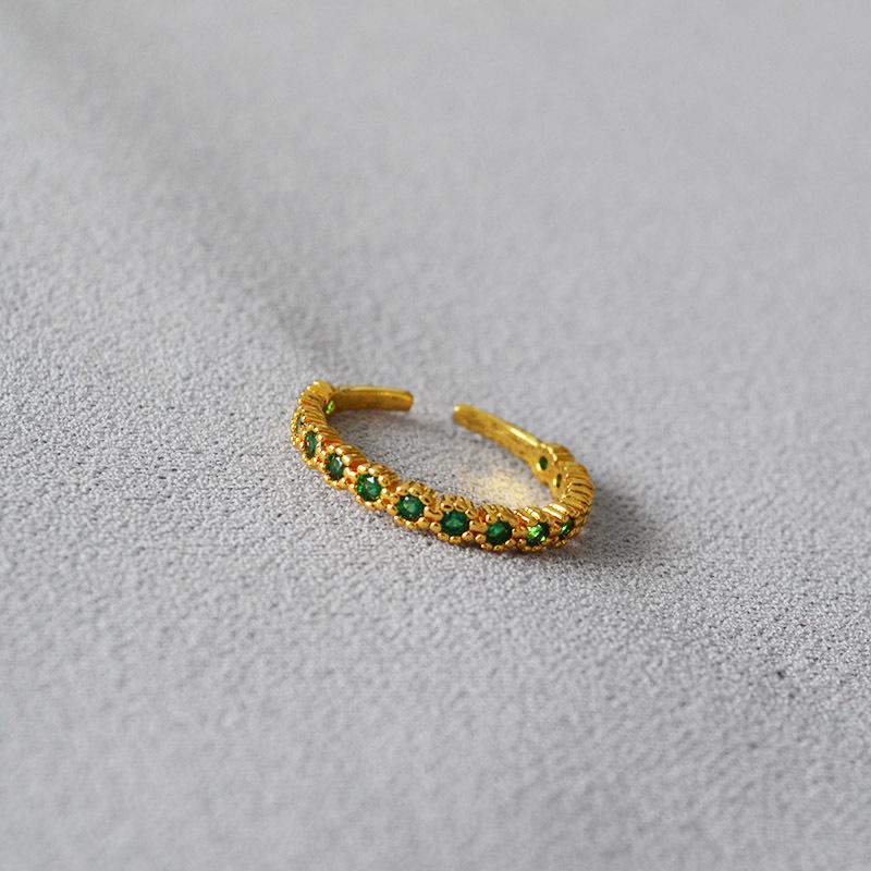 Korean Style Slim Emerald Zirconia Scalloped Diamond Open Ring, Stackable Index Finger Jewelry зелёный
Korean Style Slim Emerald Zirconia Scalloped Diamond Open Ring, Stackable Index Finger Jewelry зелёный