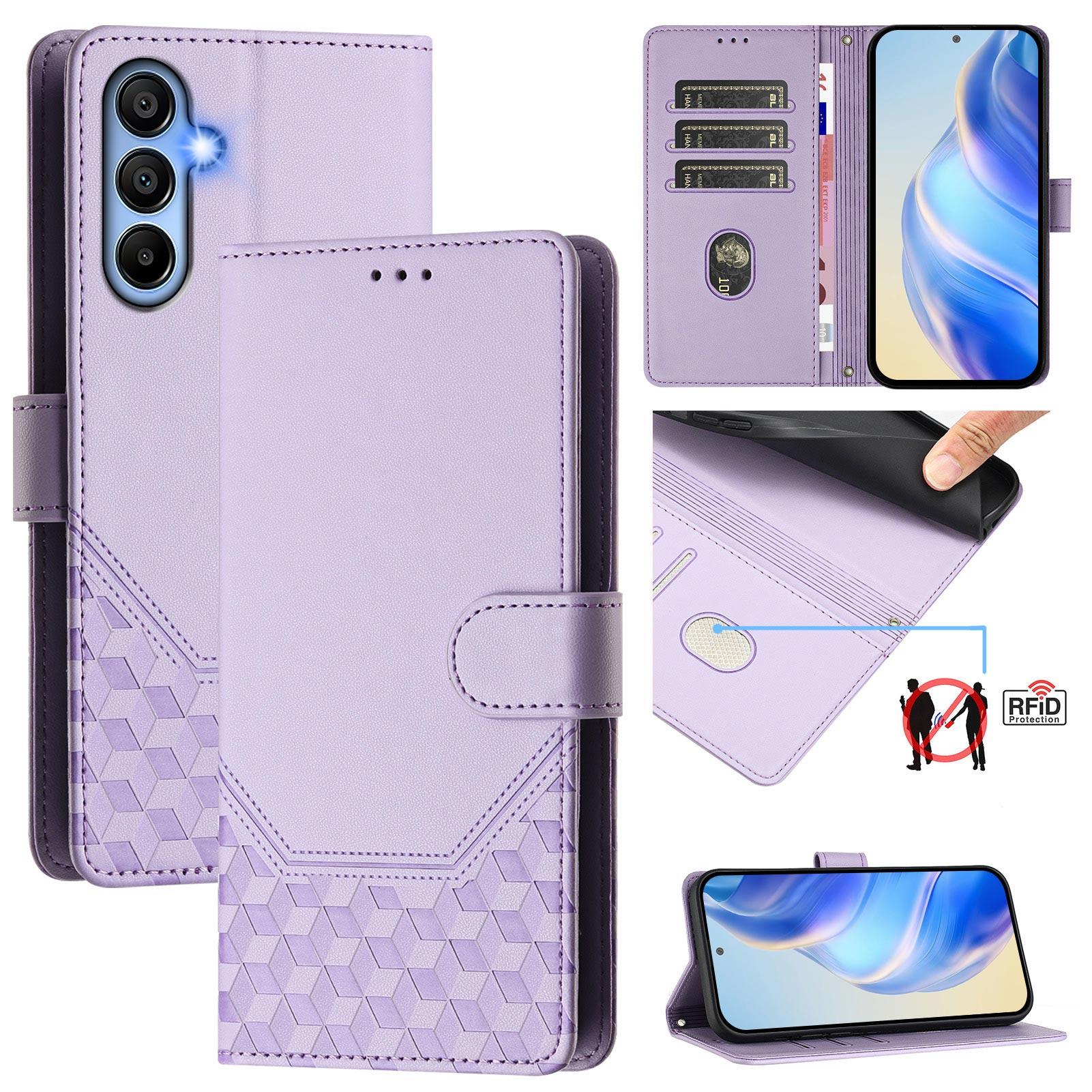 For Samsung Galaxy A15 5G/Galaxy A15 4G Case Imprinted Honeycomb RFID Blocking Leather Phone Cover with Strap E
For Samsung Galaxy A15 5G/Galaxy A15 4G Case Imprinted Honeycomb RFID Blocking Leather Phone Cover with Strap E