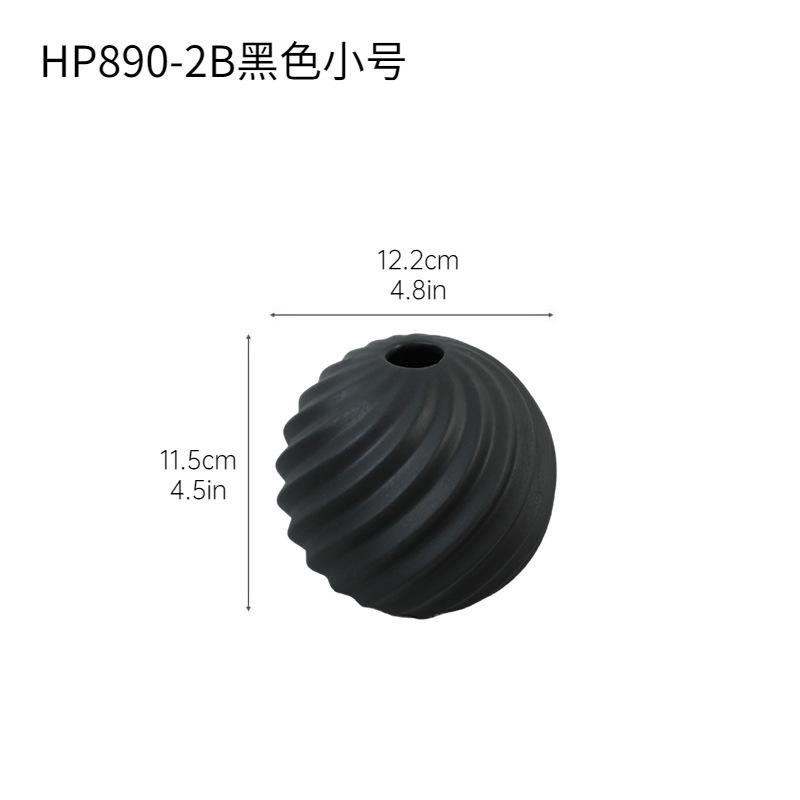 Round Black Ceramic Vase Round Wrinkled Flower Pot Flower Vase Floral Accessories Flowerpot Home Decoration Accessories
Round Black Ceramic Vase Round Wrinkled Flower Pot Flower Vase Floral Accessories Flowerpot Home Decoration Accessories