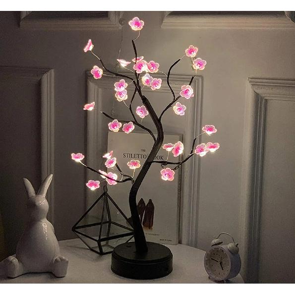 Table Tree Night Light USB/Battery Powered Touch Switch Artificial Bonsai Cherry Blossom Desktop Tree LED Lamp Light Decoration USB Plug
Table Tree Night Light USB/Battery Powered Touch Switch Artificial Bonsai Cherry Blossom Desktop Tree LED Lamp Light Decoration USB Plug