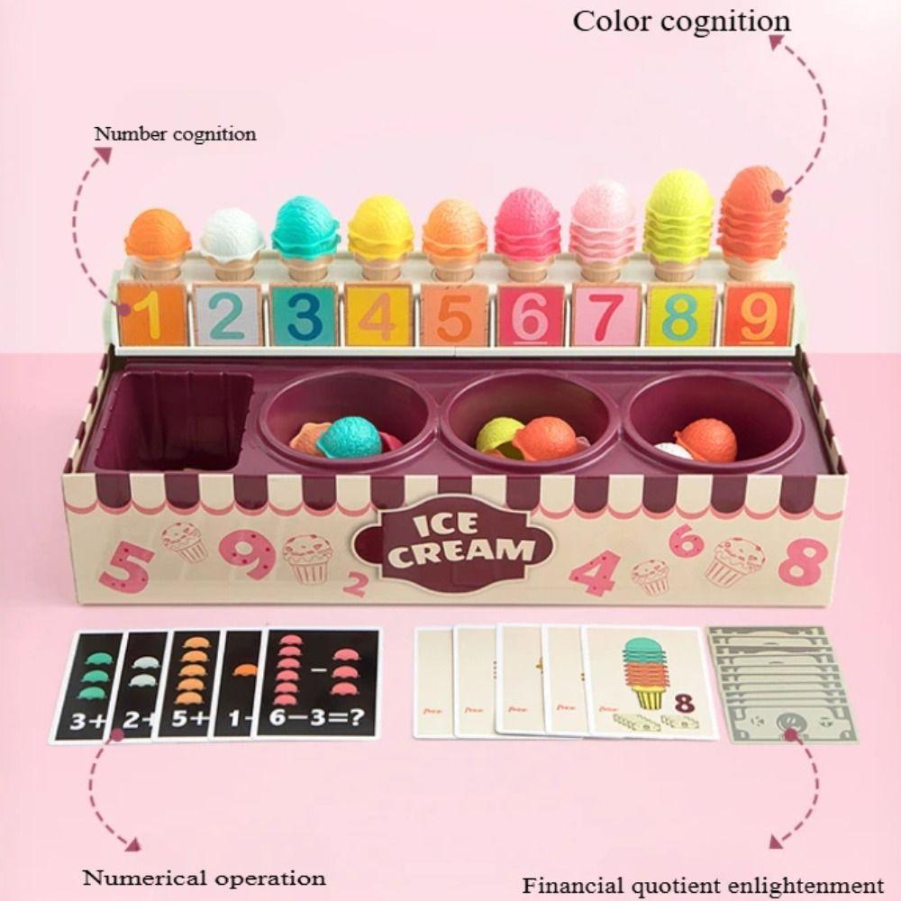Play House Kids Ice Cream Play Set Plastic Math Learning Toy Pretend Play Food Toy Boys Girls 1set
Play House Kids Ice Cream Play Set Plastic Math Learning Toy Pretend Play Food Toy Boys Girls 1set
