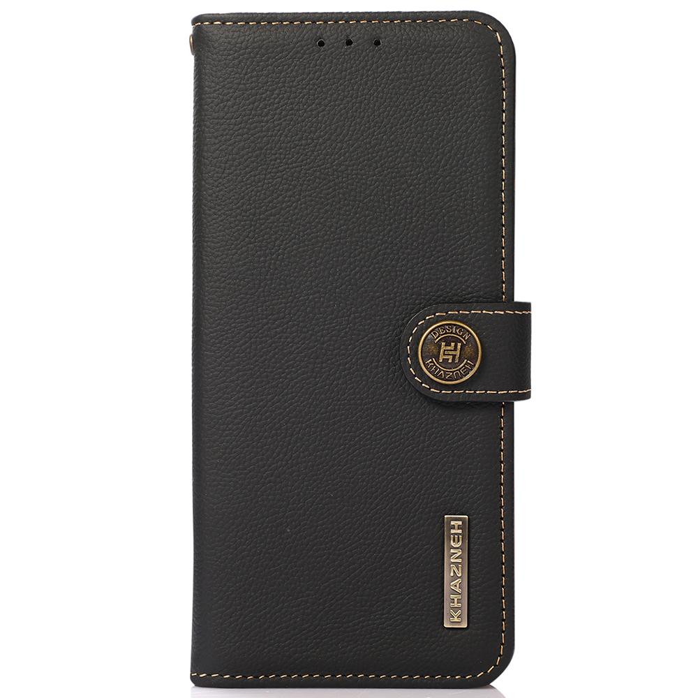 KHAZNEH For Xiaomi Redmi Note 11 4G (Qualcomm)/Note 11S 4G Genuine Leather RFID Blocking Wallet Case Stand Phone Cover Black
KHAZNEH For Xiaomi Redmi Note 11 4G (Qualcomm)/Note 11S 4G Genuine Leather RFID Blocking Wallet Case Stand Phone Cover Black
