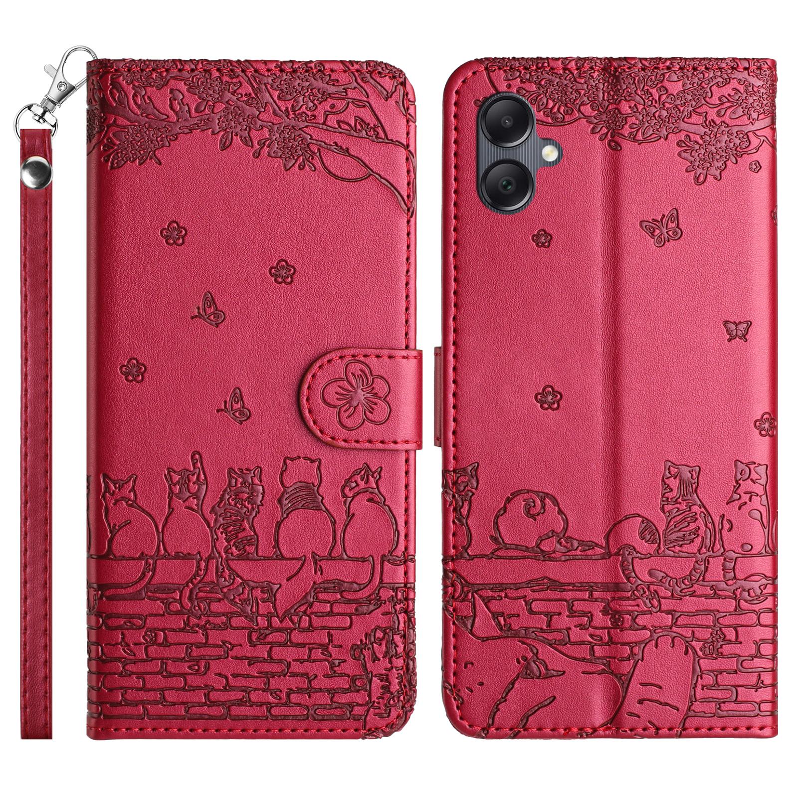For Samsung Galaxy A06 4G Case with Wrist Strap Leather Phone Cover Wall Cats Pattern A
For Samsung Galaxy A06 4G Case with Wrist Strap Leather Phone Cover Wall Cats Pattern A