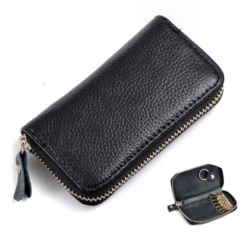 Fashion Simple Key Holder Genuine Leather Wallet Unisex Solid Key Wallet Organizer Bag Car Housekeeper Wallet Card Holder
Fashion Simple Key Holder Genuine Leather Wallet Unisex Solid Key Wallet Organizer Bag Car Housekeeper Wallet Card Holder