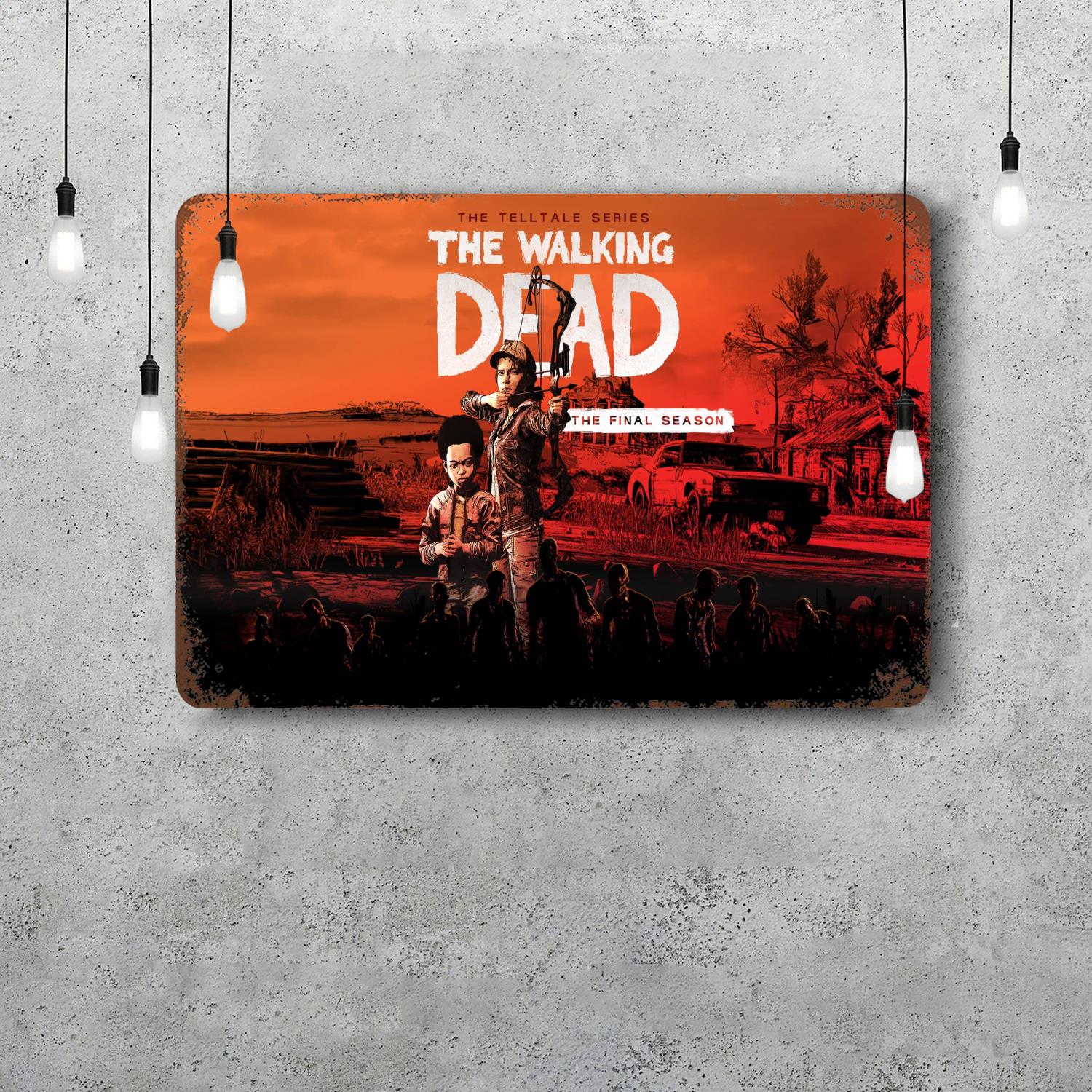 telltale the walking dead Decor Poster Vintage Tin Sign Metal Sign Decorative Plaque for Pub Bar Man Cave Club Wall Decoration 20x30cm(7.8x11.8inch)
telltale the walking dead Decor Poster Vintage Tin Sign Metal Sign Decorative Plaque for Pub Bar Man Cave Club Wall Decoration 20x30cm(7.8x11.8inch)