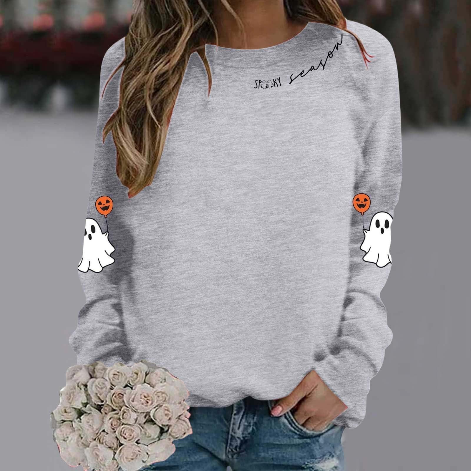 Women s Fashion Casual Round Neck Long Sleeve Print T-shirt Top(Spooky Season) XL
Women s Fashion Casual Round Neck Long Sleeve Print T-shirt Top(Spooky Season) XL