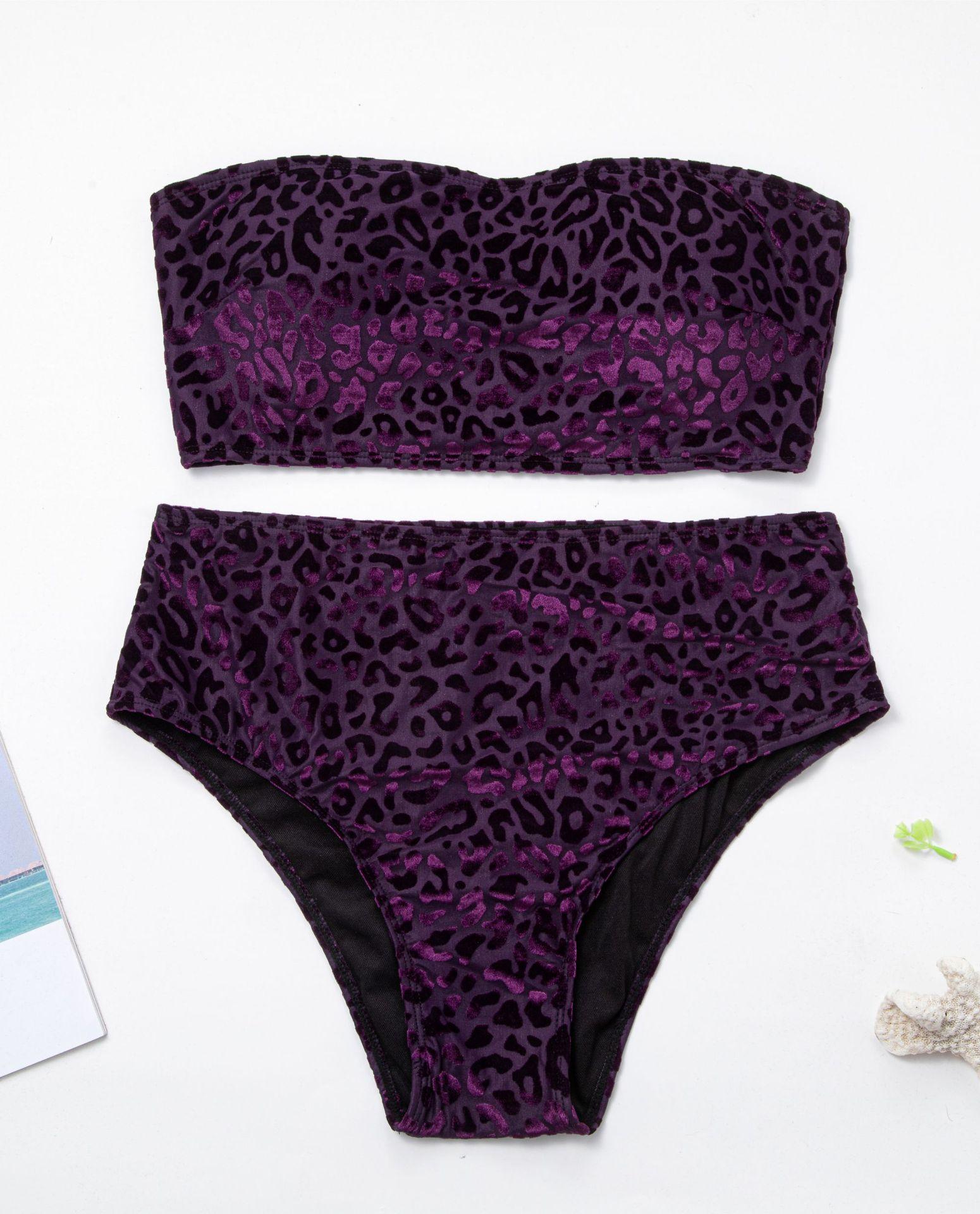 Женский купальник больших размеров, бархатный сплошной цвет с леопардовым принтом, топ-труба с высокой талией, сексуальное бикини, бразильская пляжная одежда, купальные костюмы 3XL фиолетовый
Женский купальник больших размеров, бархатный сплошной цвет с леопардовым принтом, топ-труба с высокой талией, сексуальное бикини, бразильская пляжная одежда, купальные костюмы 3XL фиолетовый