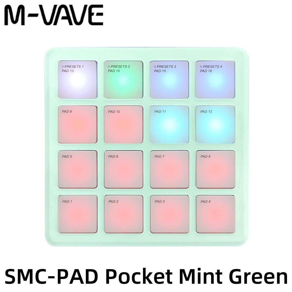 M-VAVE SMC-PAD Wireless MIDI Controller Suitable Percussion Keyboard USB-C Interface Portable Design Small MIDI Pad
M-VAVE SMC-PAD Wireless MIDI Controller Suitable Percussion Keyboard USB-C Interface Portable Design Small MIDI Pad