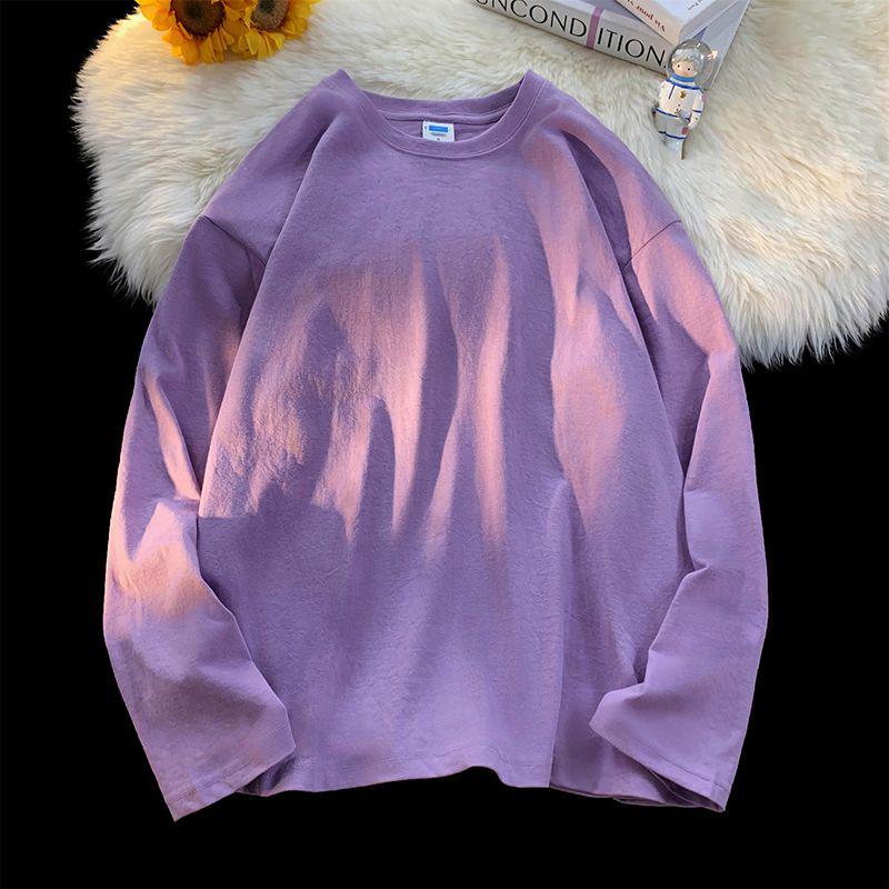 Футболка свободного покроя из хлопка с длинными рукавами в европейском и американском стиле - 18 цветов, спущенное плечо, стиль унисекс S светло-фиолетовый
Футболка свободного покроя из хлопка с длинными рукавами в европейском и американском стиле - 18 цветов, спущенное плечо, стиль унисекс S светло-фиолетовый