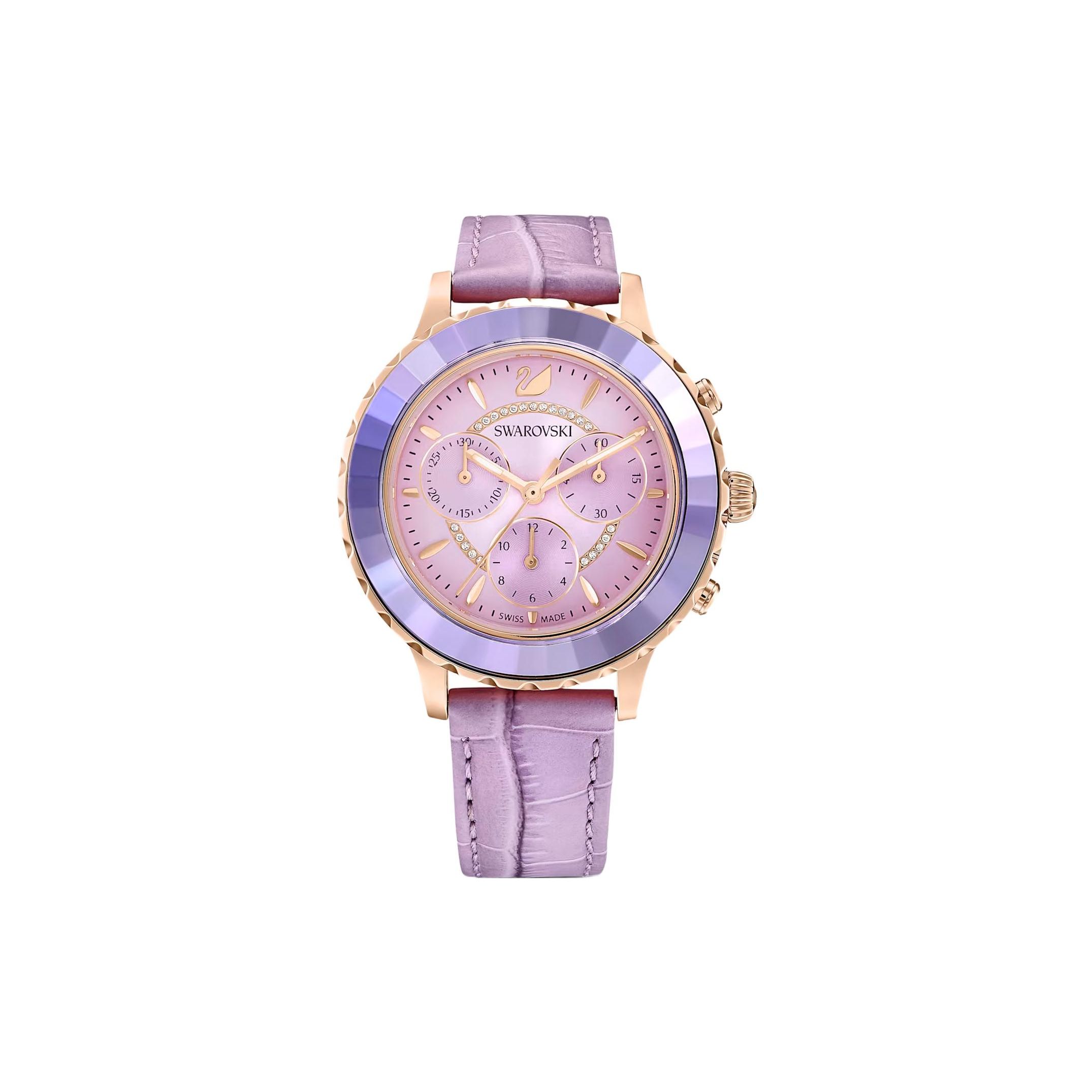 Swarovski Octea Lux Chrono Watch Quartz Movement Leather Strap Purple Dial Women watches 5632263 Purple Strap
Swarovski Octea Lux Chrono Watch Quartz Movement Leather Strap Purple Dial Women watches 5632263 Purple Strap