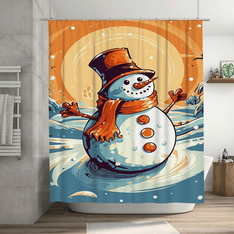 Tuniu Adorable Snowman Winter Holiday Shower Curtain Cute Funny Festive Bathroom Decor W60H190(CM)-1 Pcs
Tuniu Adorable Snowman Winter Holiday Shower Curtain Cute Funny Festive Bathroom Decor W60H190(CM)-1 Pcs