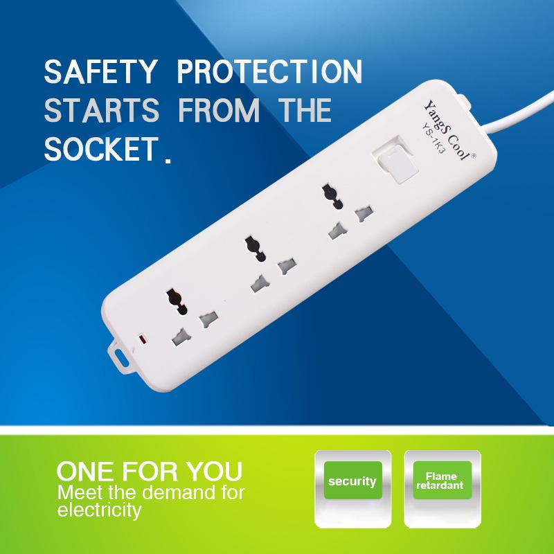 European to American/German Power Strip with USB & British Standard 3m Cord
European to American/German Power Strip with USB & British Standard 3m Cord