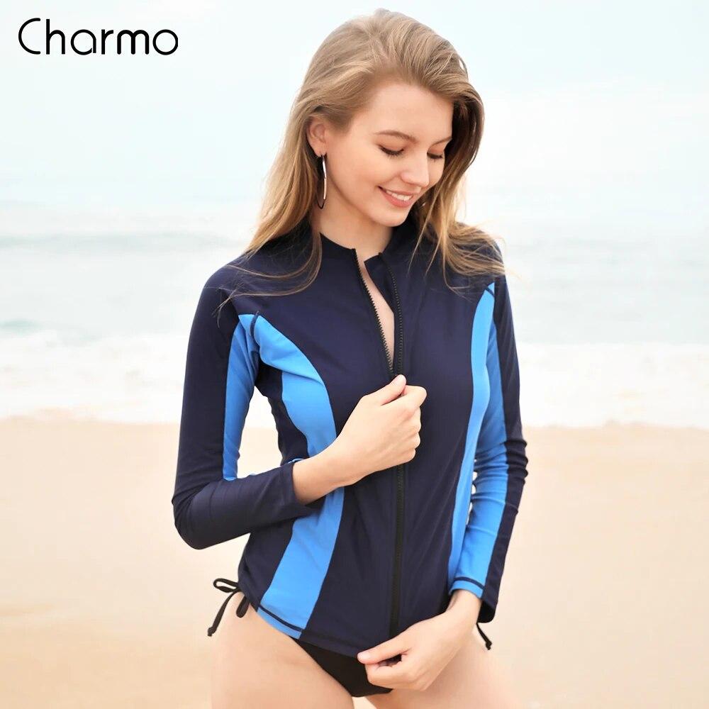 Charmo женский рашгард на молнии с длинными рукавами, купальник для серфинга, топ на молнии, UPF50 + рубашка для бега, велосипедная рубашка, купальник
Charmo женский рашгард на молнии с длинными рукавами, купальник для серфинга, топ на молнии, UPF50 + рубашка для бега, велосипедная рубашка, купальник