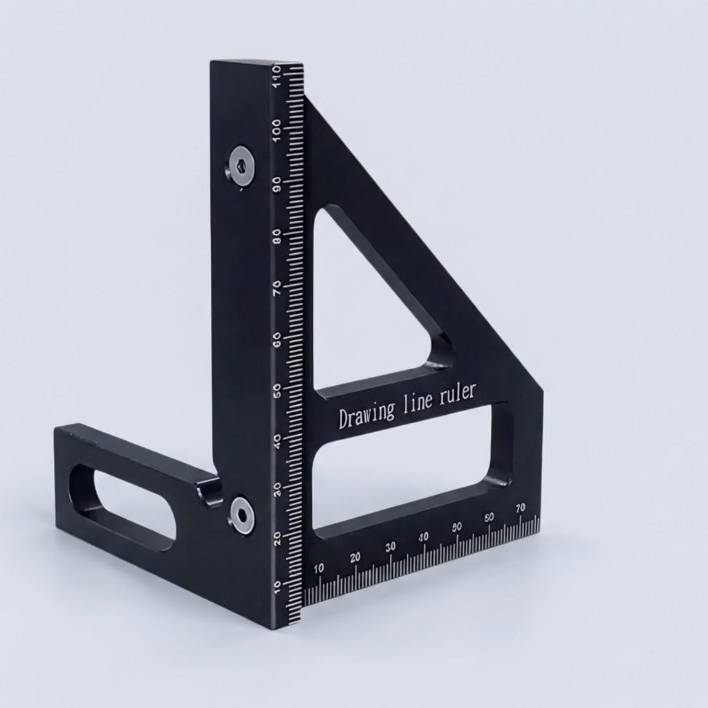 Multifunctional Aluminum Alloy Triangle Ruler 45-90 Degree Measuring Tool for Woodworking Carpentry Drawing DIY чорний
Multifunctional Aluminum Alloy Triangle Ruler 45-90 Degree Measuring Tool for Woodworking Carpentry Drawing DIY чорний