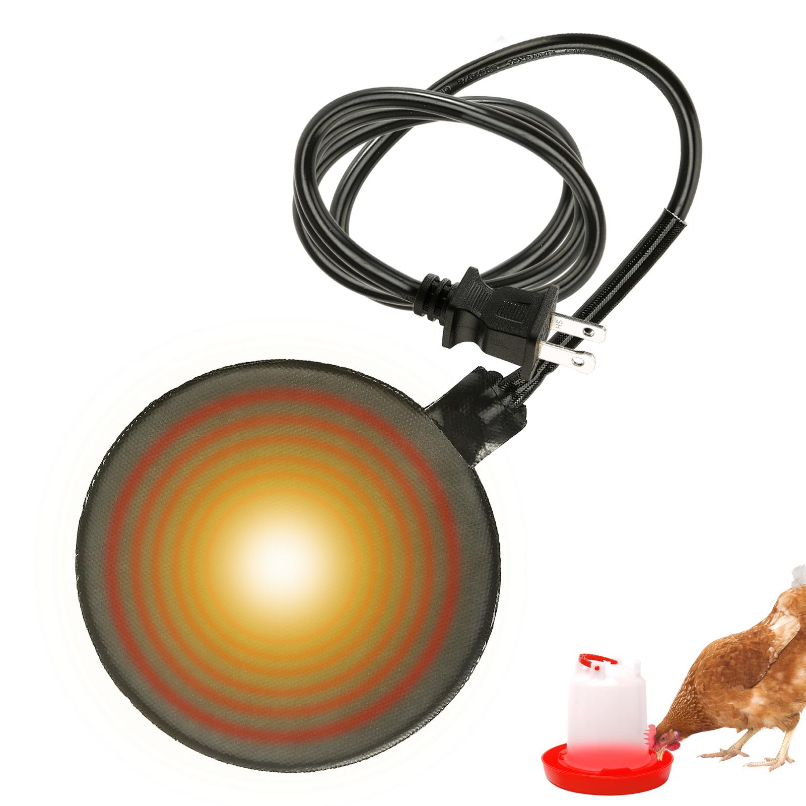 Poultry Drinker Heated Pad 20W Freezing Prevention Easy To Clean Silicone Chicken Waterer Heater Base For Duck Goose Pigeon
Poultry Drinker Heated Pad 20W Freezing Prevention Easy To Clean Silicone Chicken Waterer Heater Base For Duck Goose Pigeon