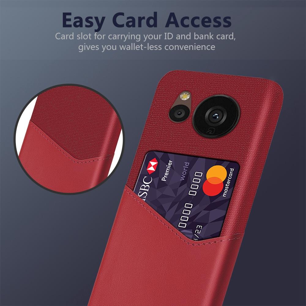 For Sharp Aquos Sense 7 Plus PU Leather Coated Hard PC Phone Cover Cloth Texture Card Holder Protective Case Blue
For Sharp Aquos Sense 7 Plus PU Leather Coated Hard PC Phone Cover Cloth Texture Card Holder Protective Case Blue
