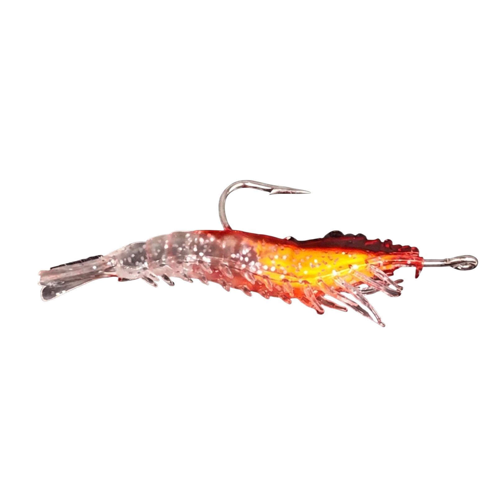 6cm 3g Soft Bait Shrimp Lure with Hook Realistic Shrimp Shape Fishing Lure for Freshwater Saltwater Fishing Tackle one size
6cm 3g Soft Bait Shrimp Lure with Hook Realistic Shrimp Shape Fishing Lure for Freshwater Saltwater Fishing Tackle one size